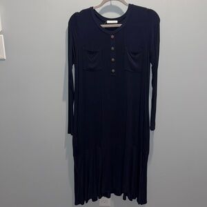 Reborn J Navy Dress